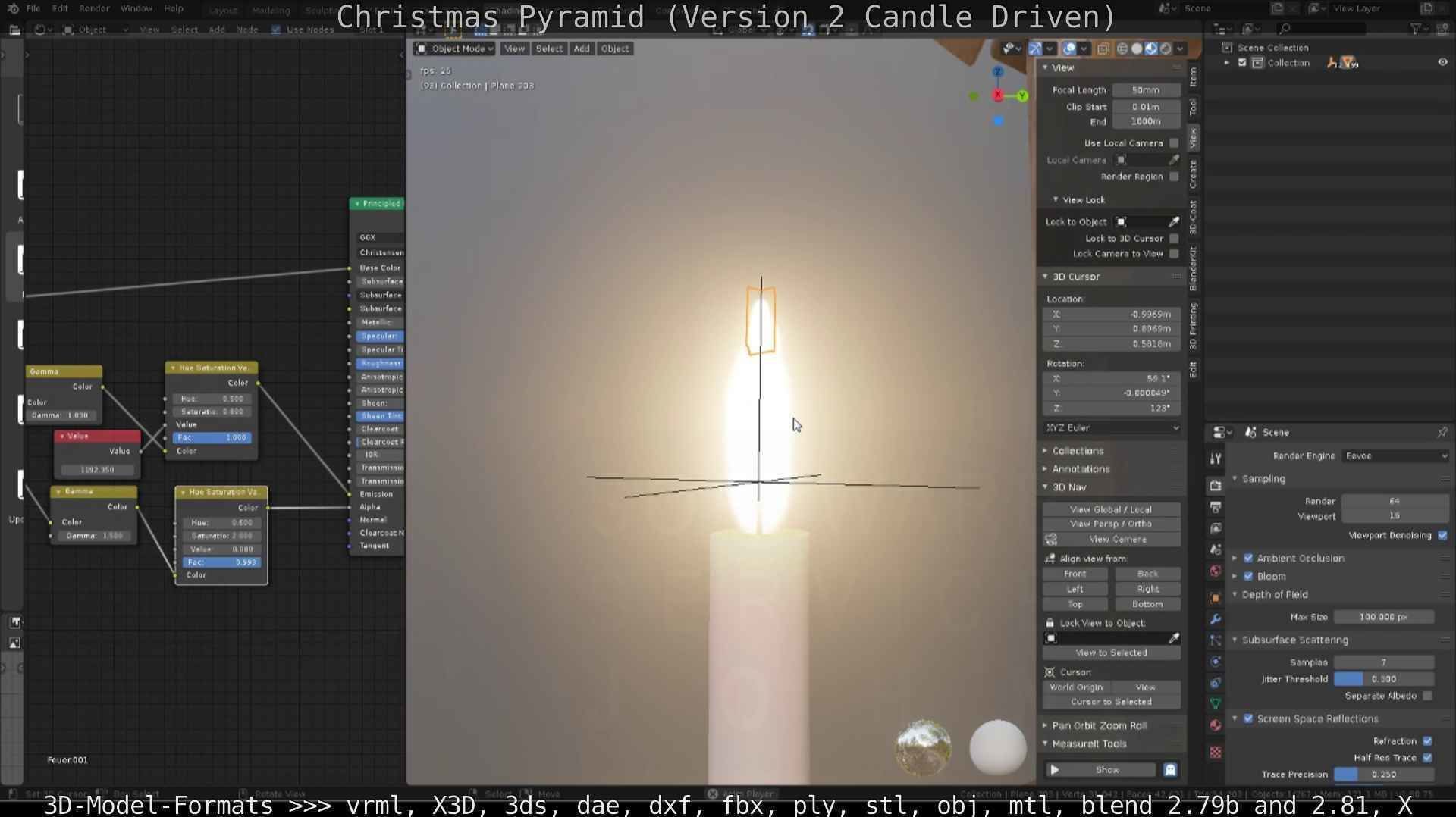 Christmas Pyramid Version 2 Low-poly 3D model_91