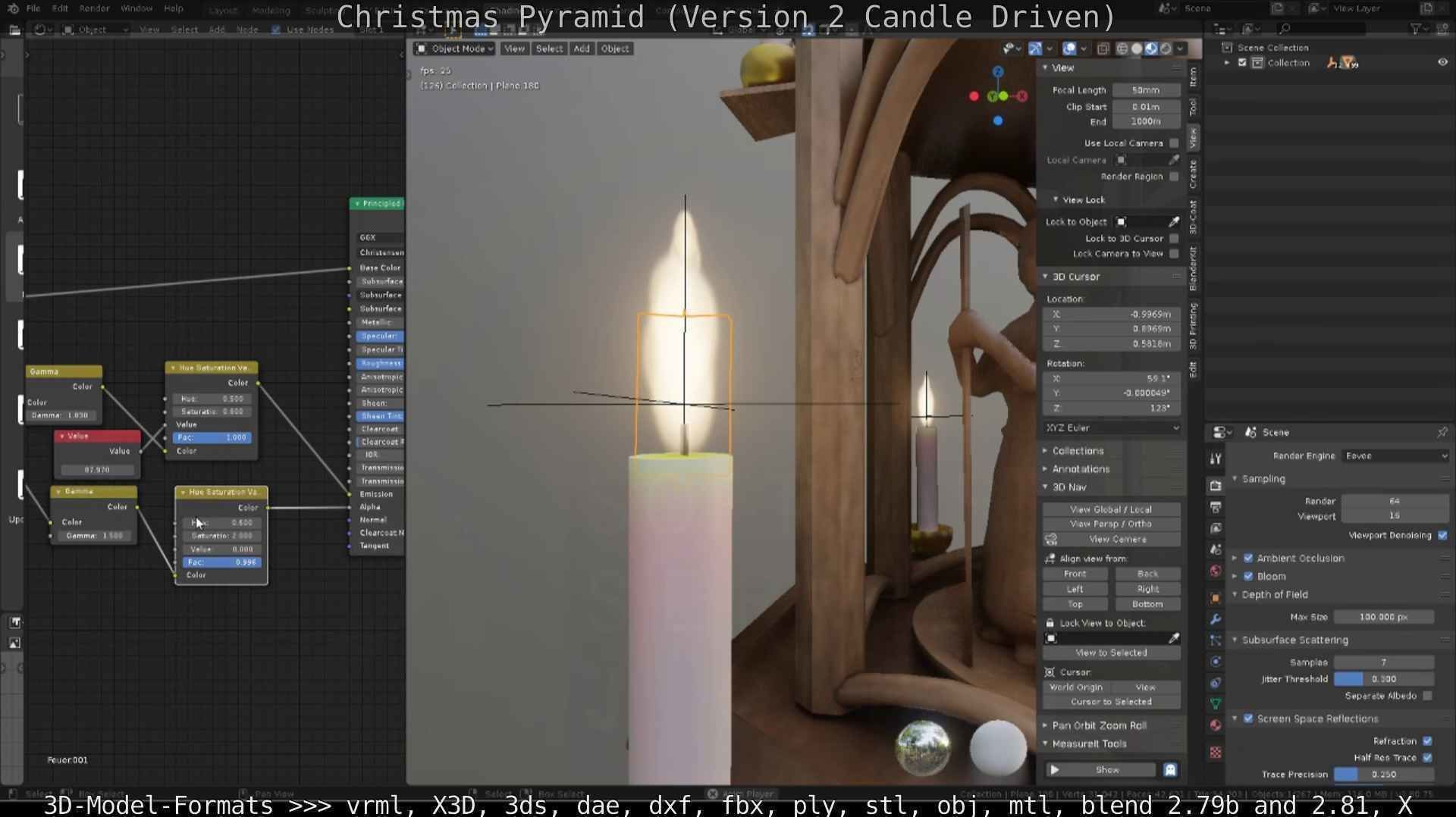 Christmas Pyramid Version 2 Low-poly 3D model_43