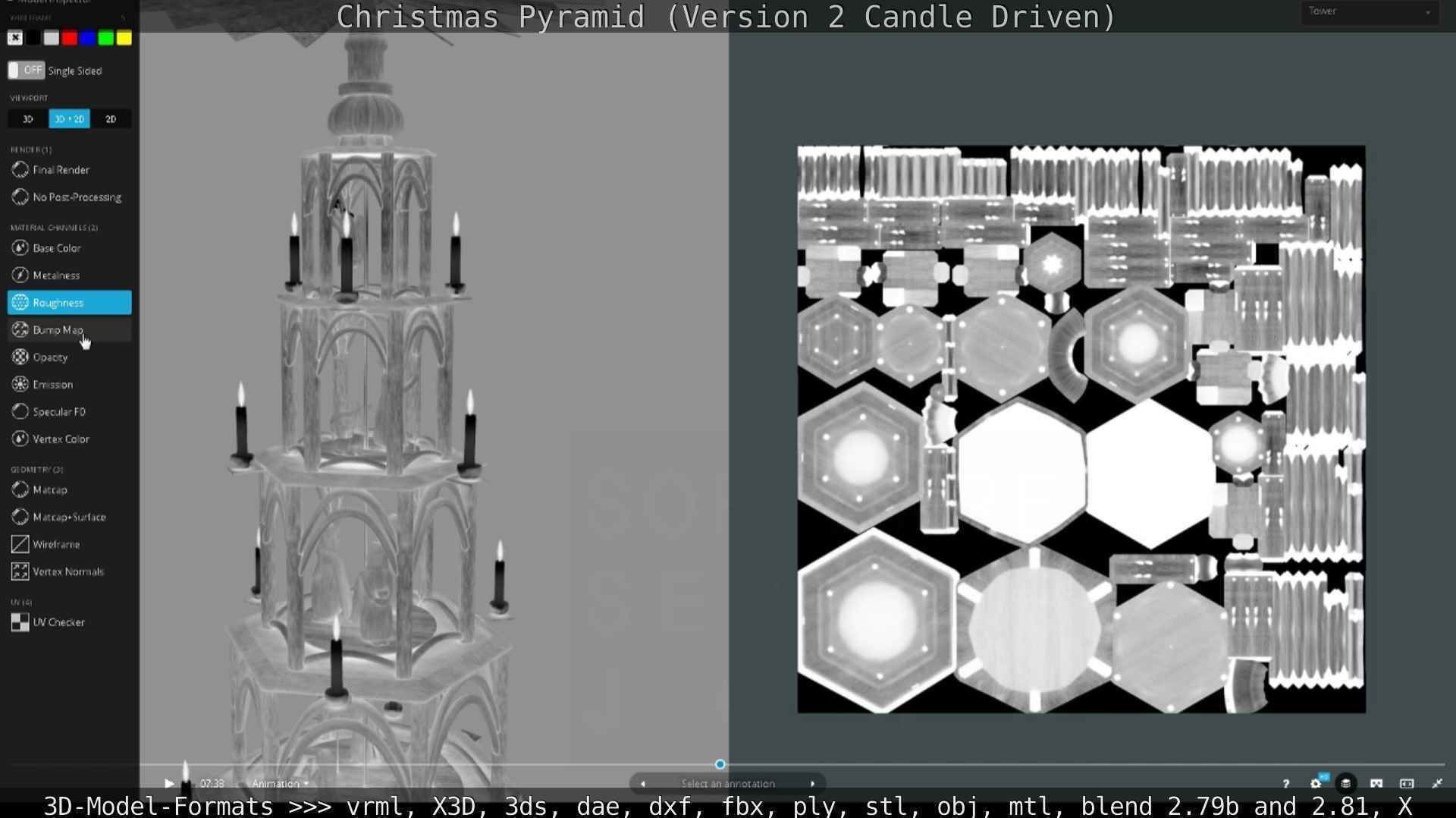 Christmas Pyramid Version 2 Low-poly 3D model_36