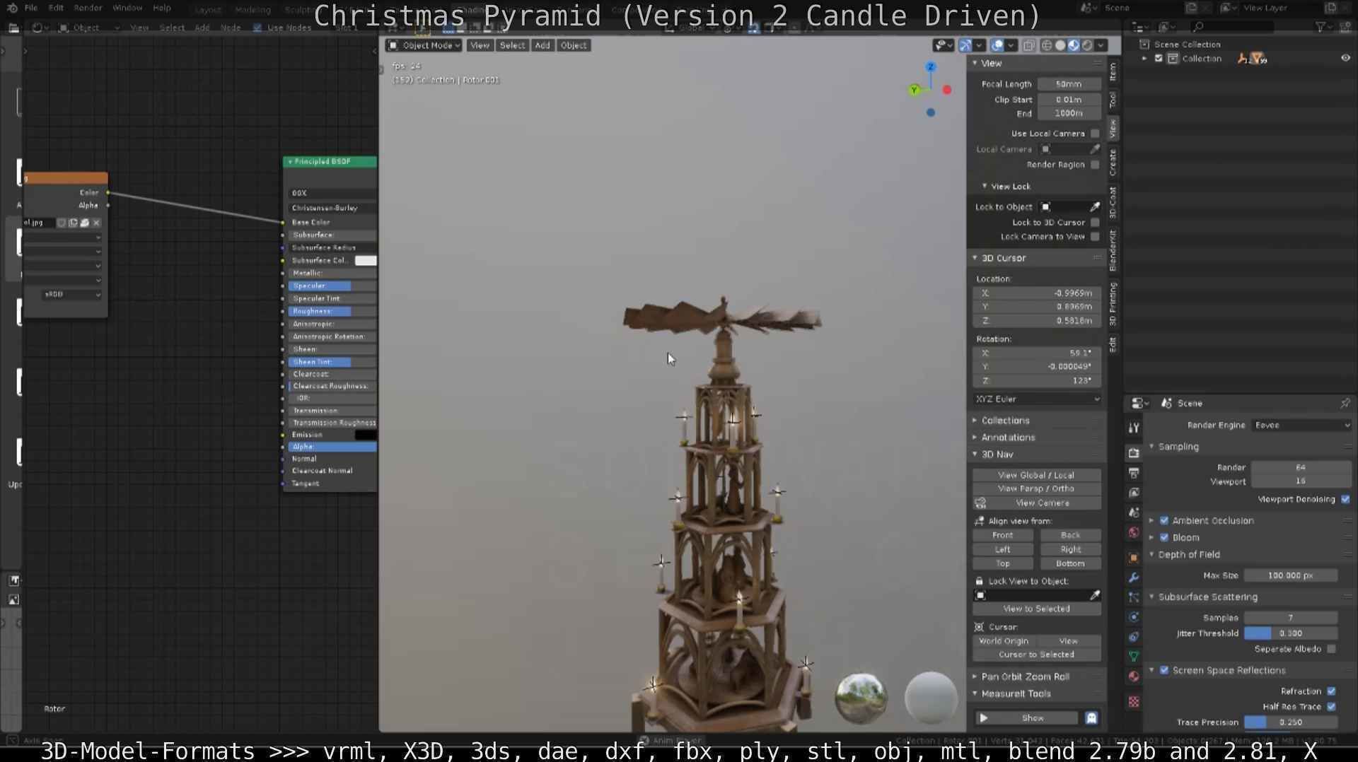Christmas Pyramid Version 2 Low-poly 3D model_77