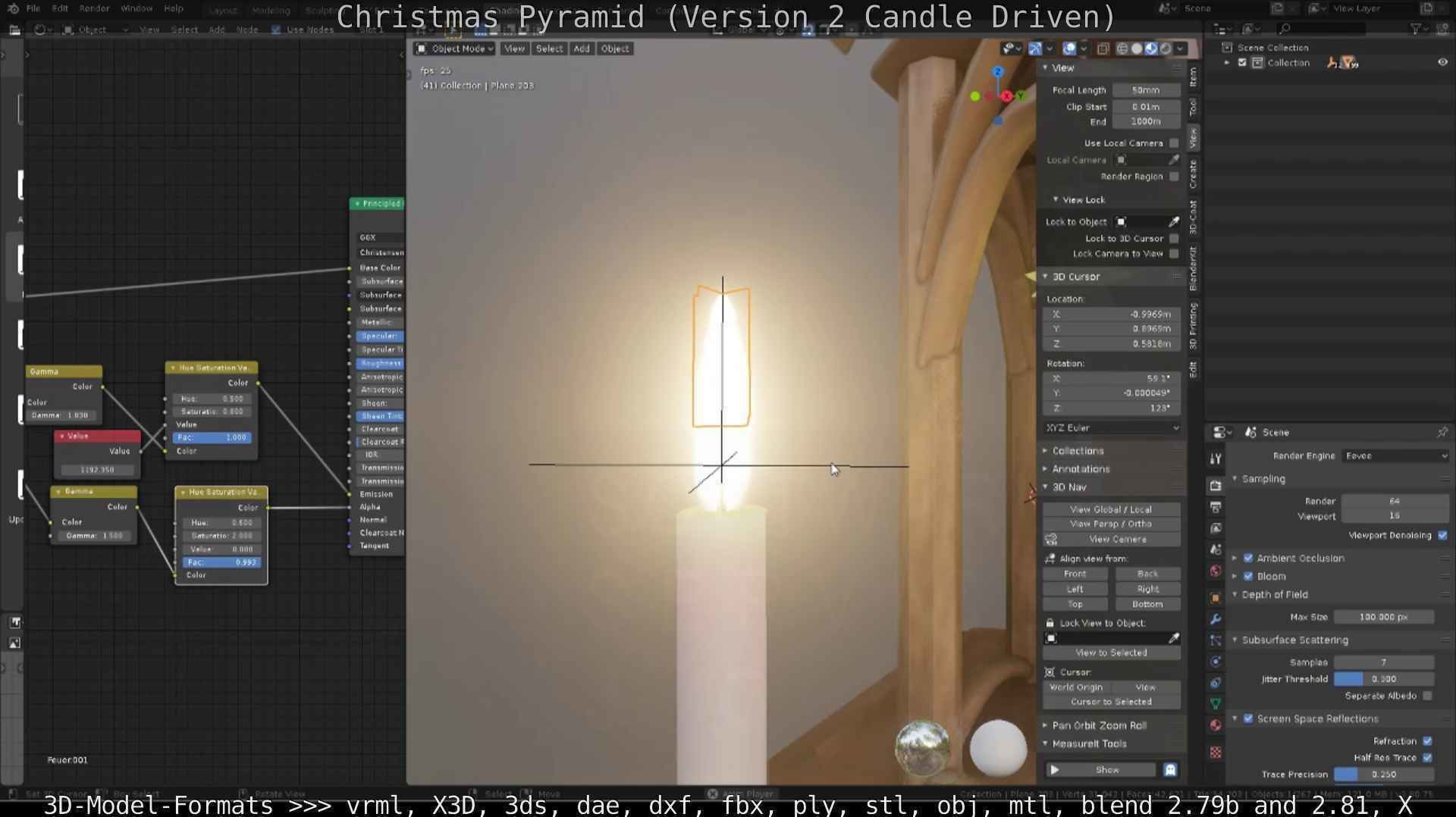Christmas Pyramid Version 2 Low-poly 3D model_90