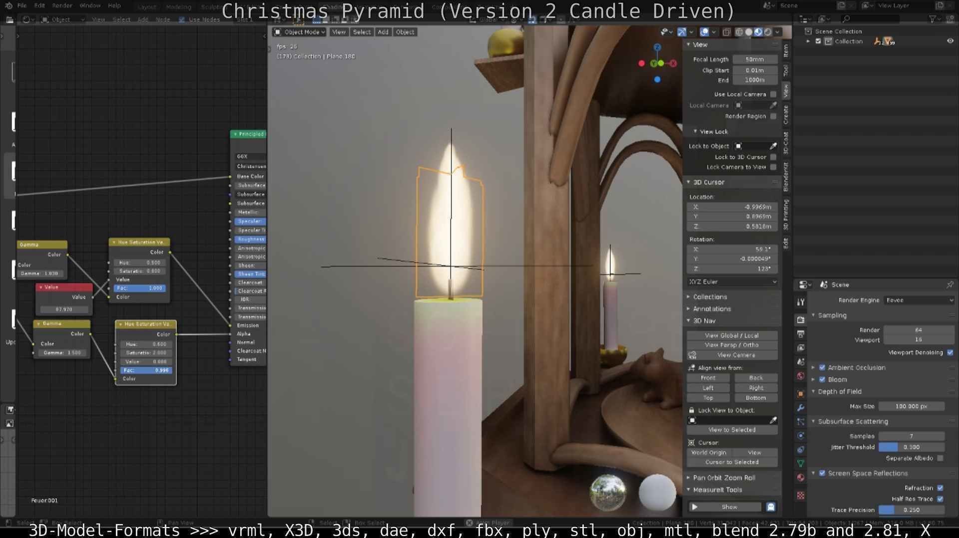 Christmas Pyramid Version 2 Low-poly 3D model_24