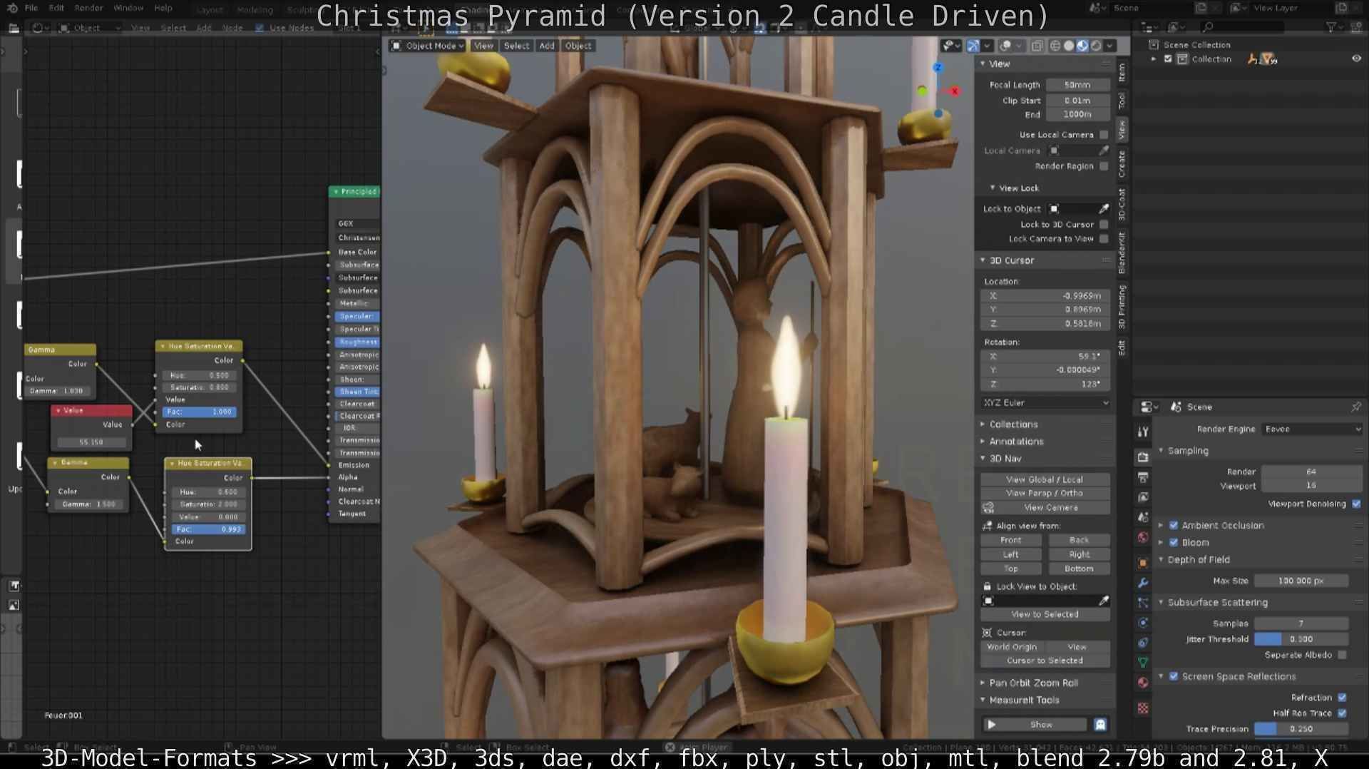 Christmas Pyramid Version 2 Low-poly 3D model_58