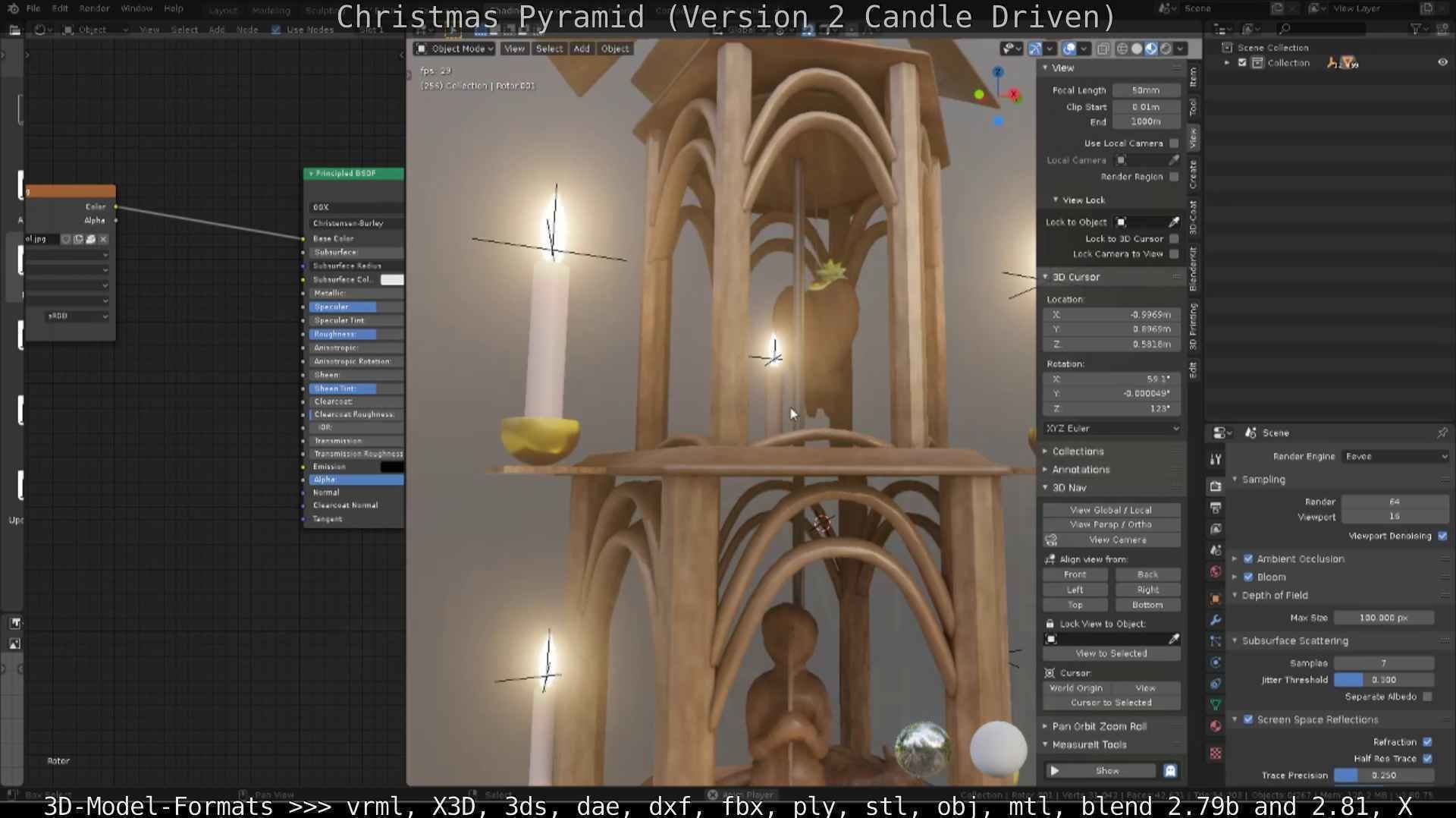 Christmas Pyramid Version 2 Low-poly 3D model_82