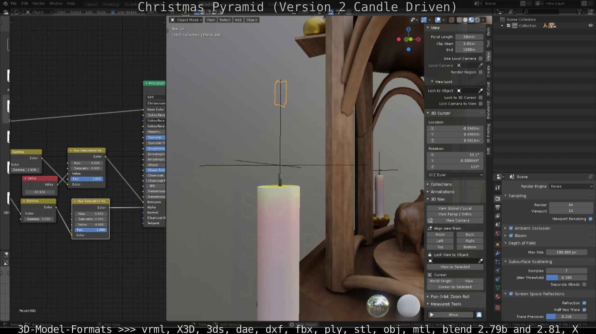 Christmas Pyramid Version 2 Low-poly 3D model_26