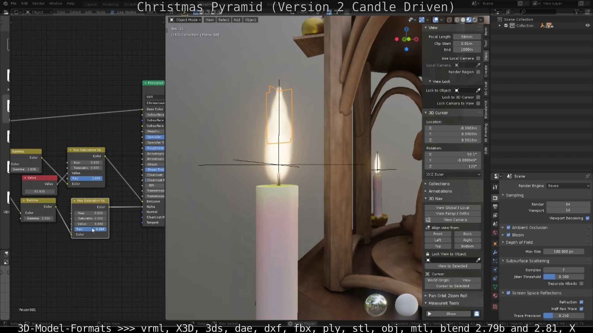 Christmas Pyramid Version 2 Low-poly 3D model_44