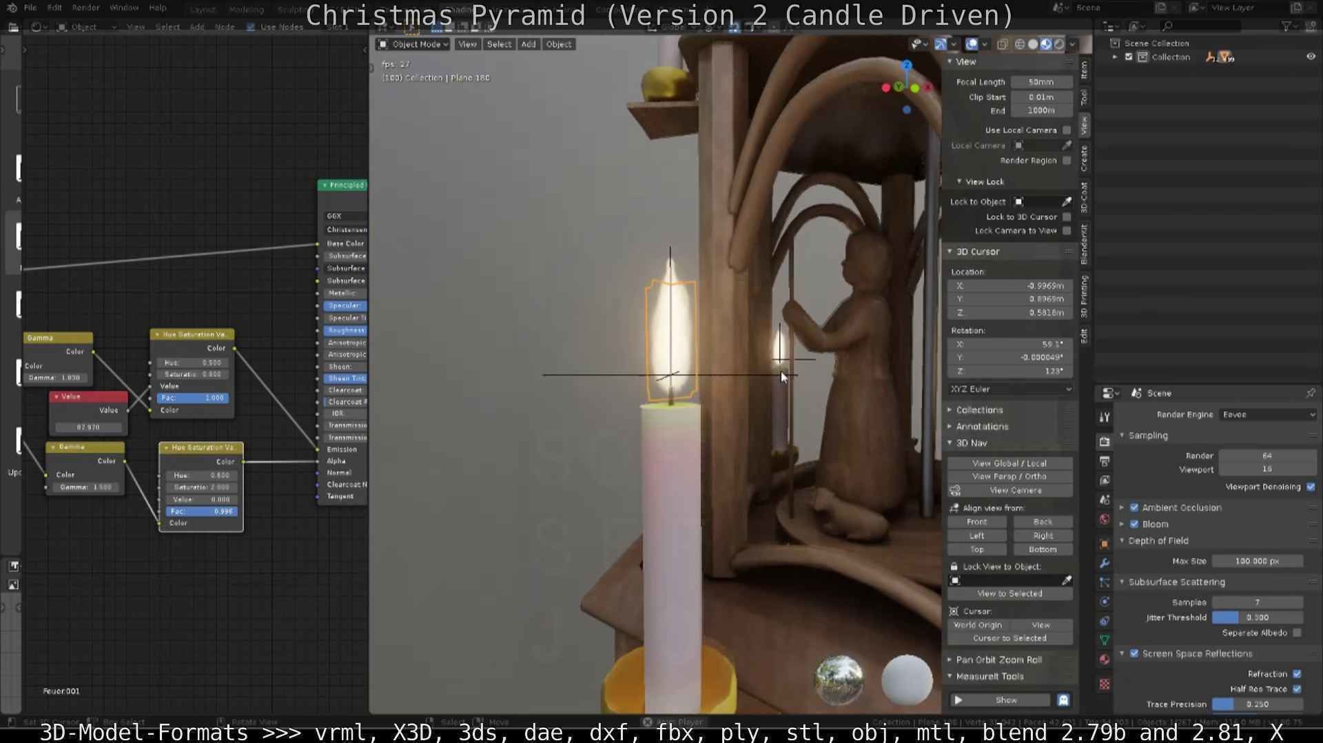 Christmas Pyramid Version 2 Low-poly 3D model_39