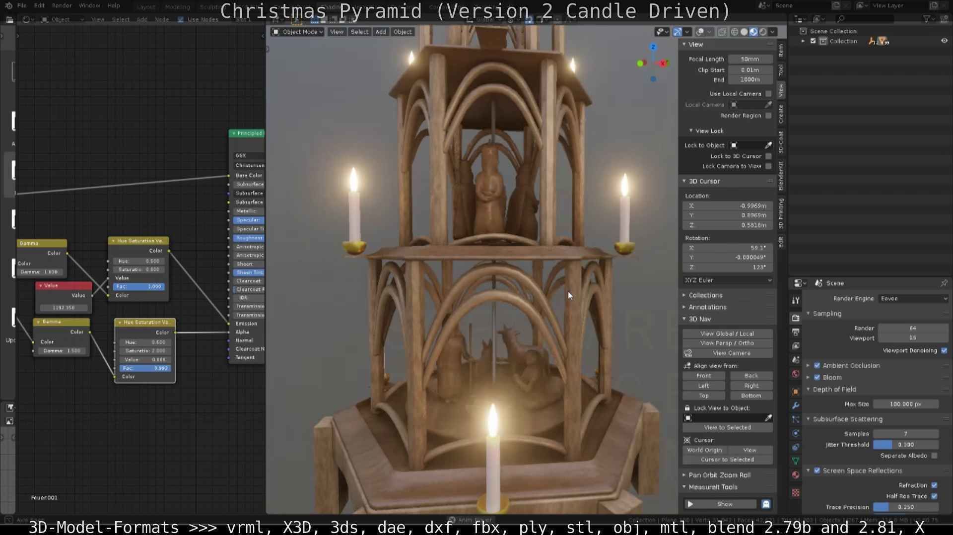 Christmas Pyramid Version 2 Low-poly 3D model_62