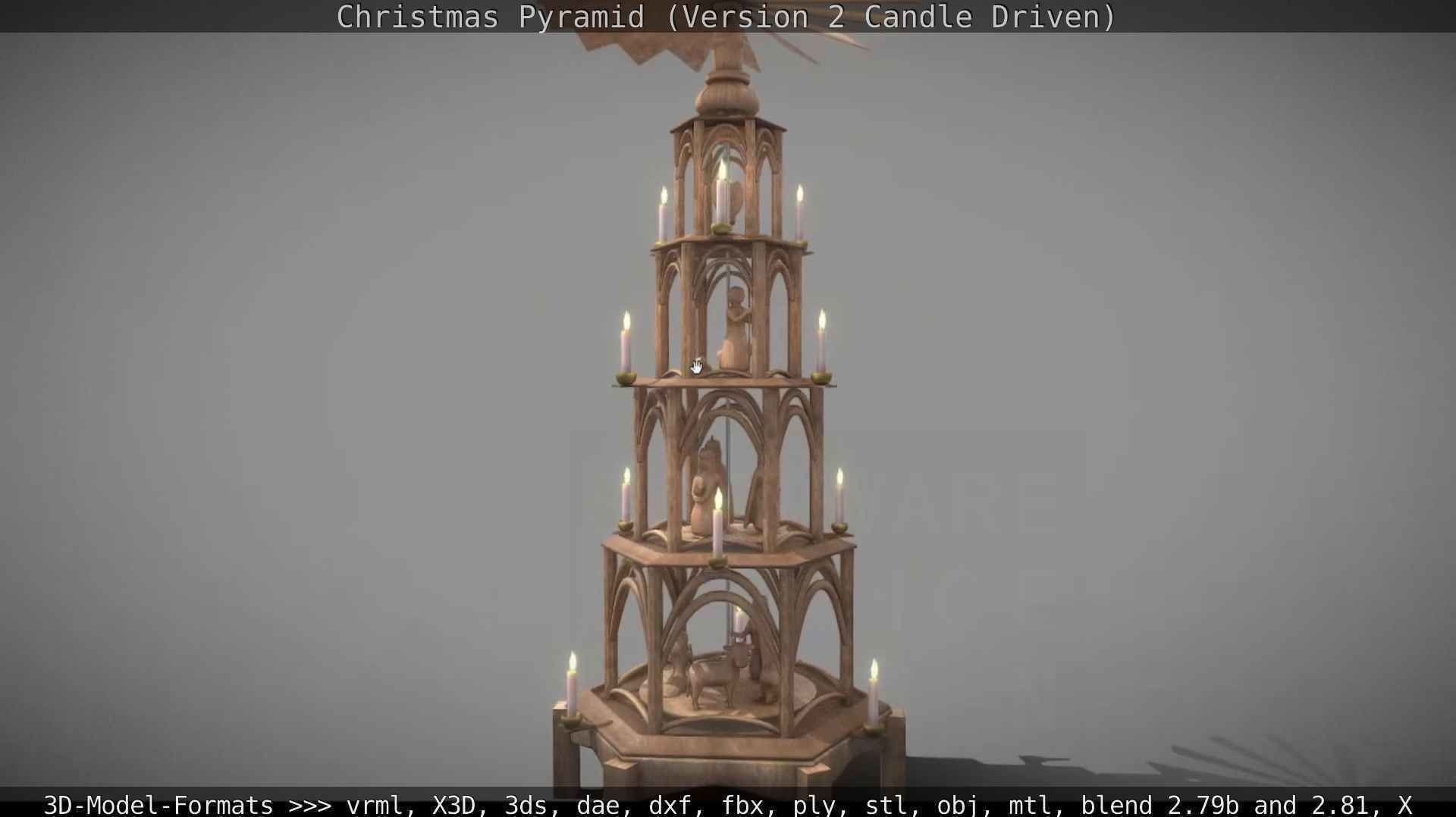 Christmas Pyramid Version 2 Low-poly 3D model_106