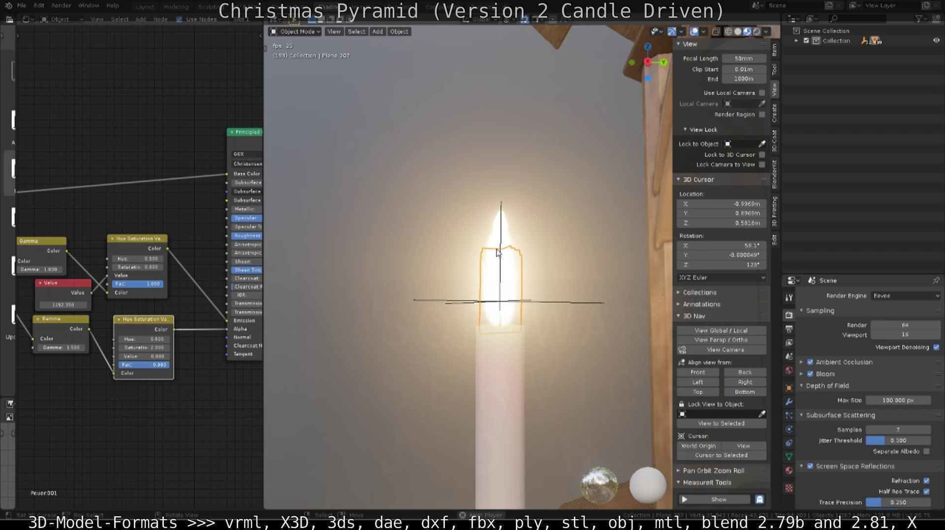 Christmas Pyramid Version 2 Low-poly 3D model_95