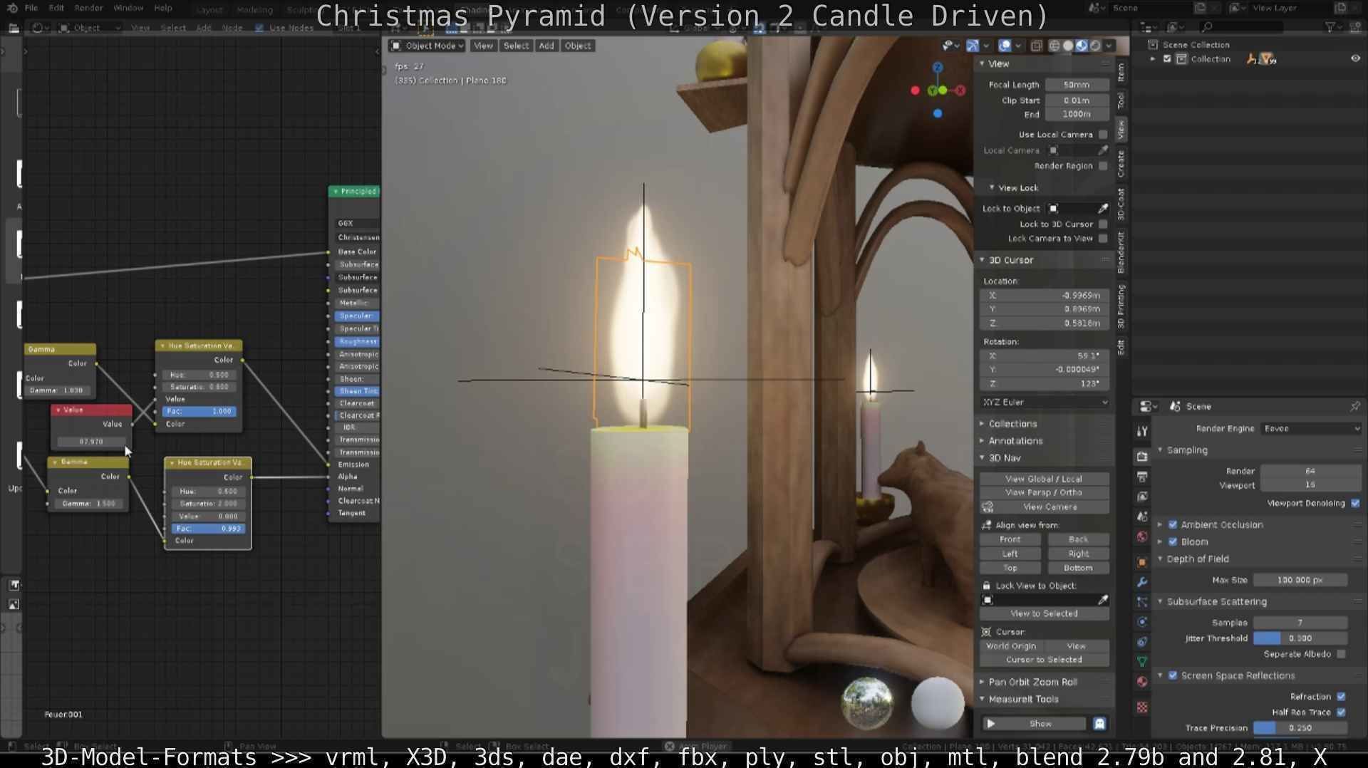 Christmas Pyramid Version 2 Low-poly 3D model_47