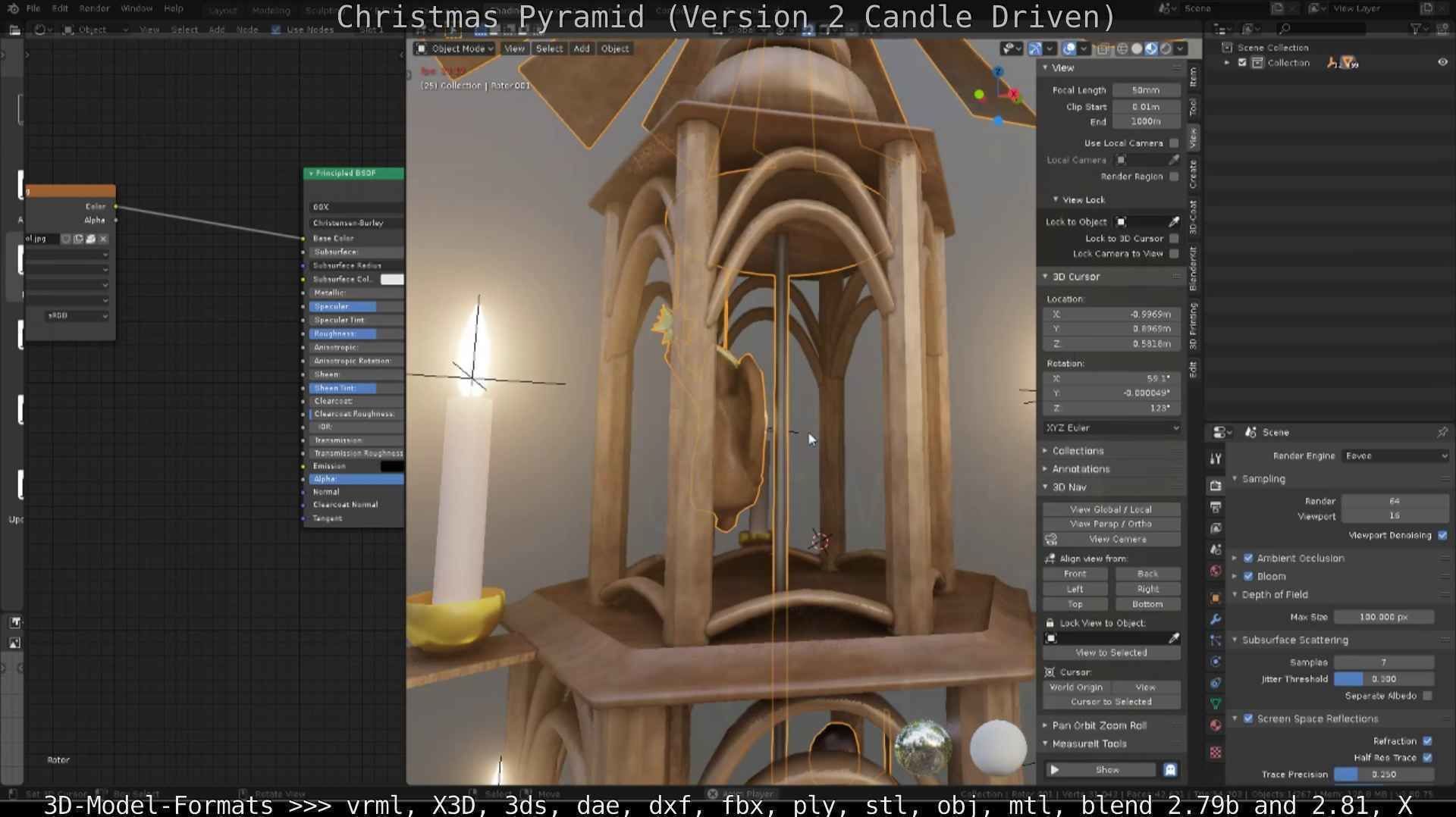 Christmas Pyramid Version 2 Low-poly 3D model_15