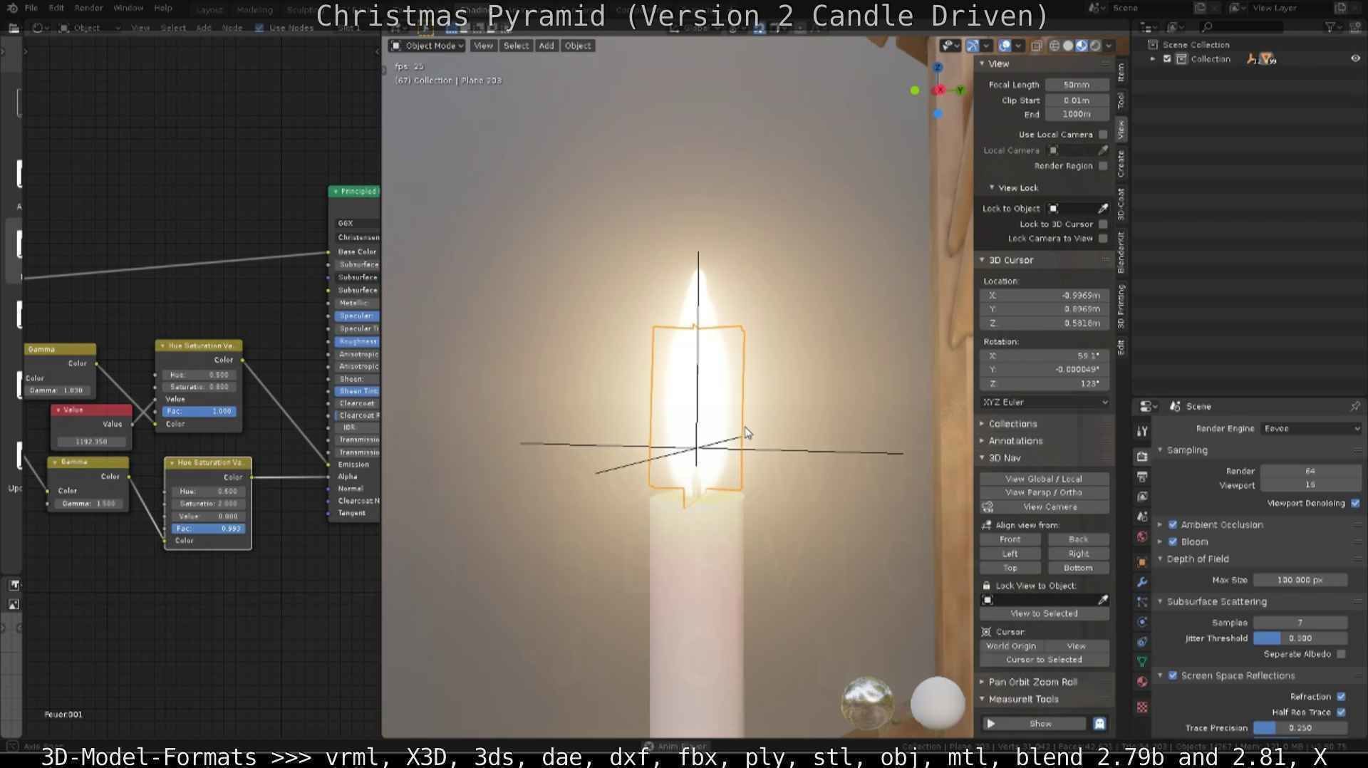 Christmas Pyramid Version 2 Low-poly 3D model_89