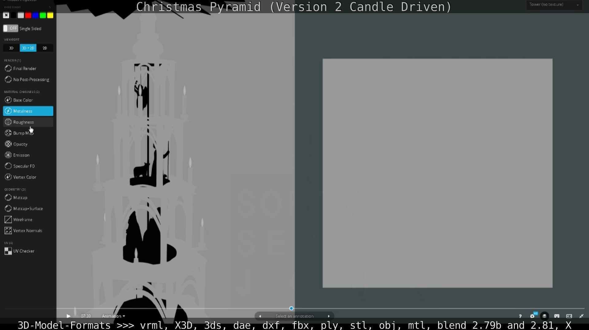 Christmas Pyramid Version 2 Low-poly 3D model_127