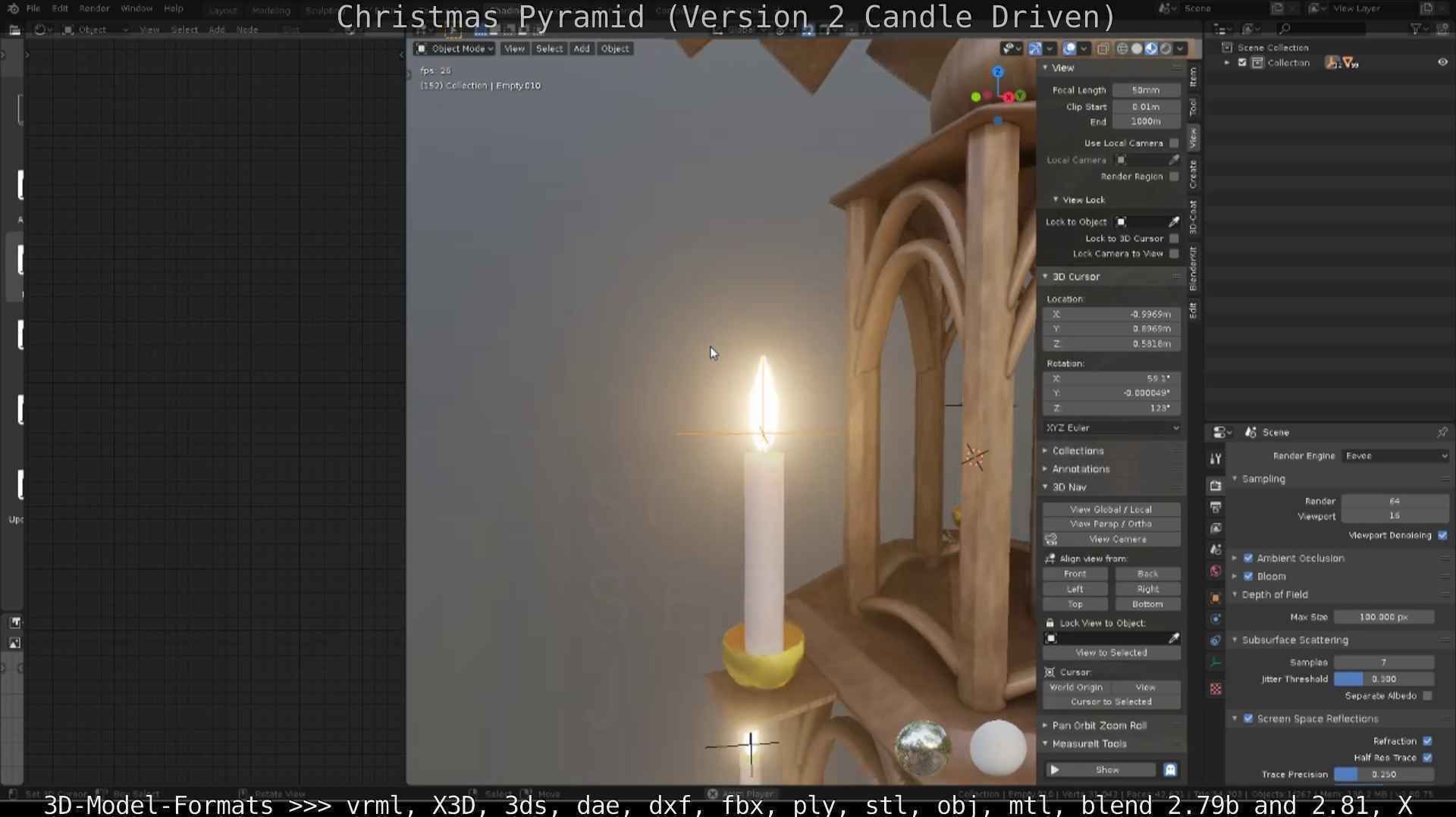 Christmas Pyramid Version 2 Low-poly 3D model_105