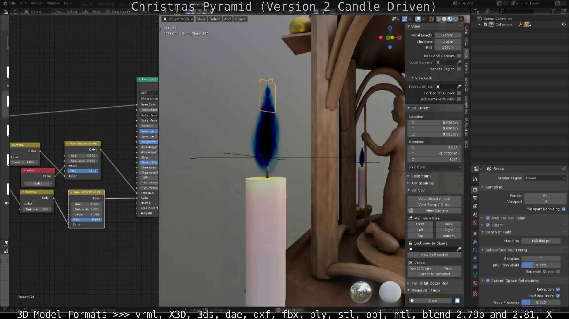 Christmas Pyramid Version 2 Low-poly 3D model_51