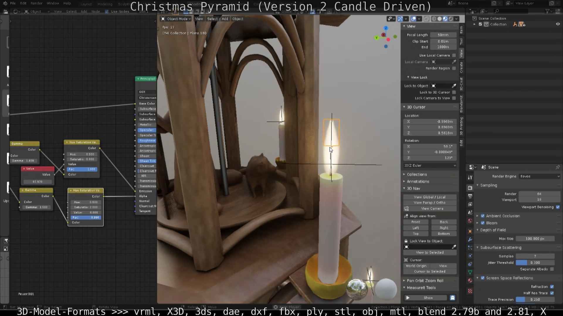 Christmas Pyramid Version 2 Low-poly 3D model_42