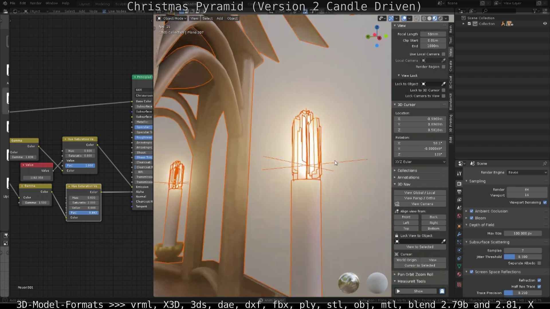 Christmas Pyramid Version 2 Low-poly 3D model_19