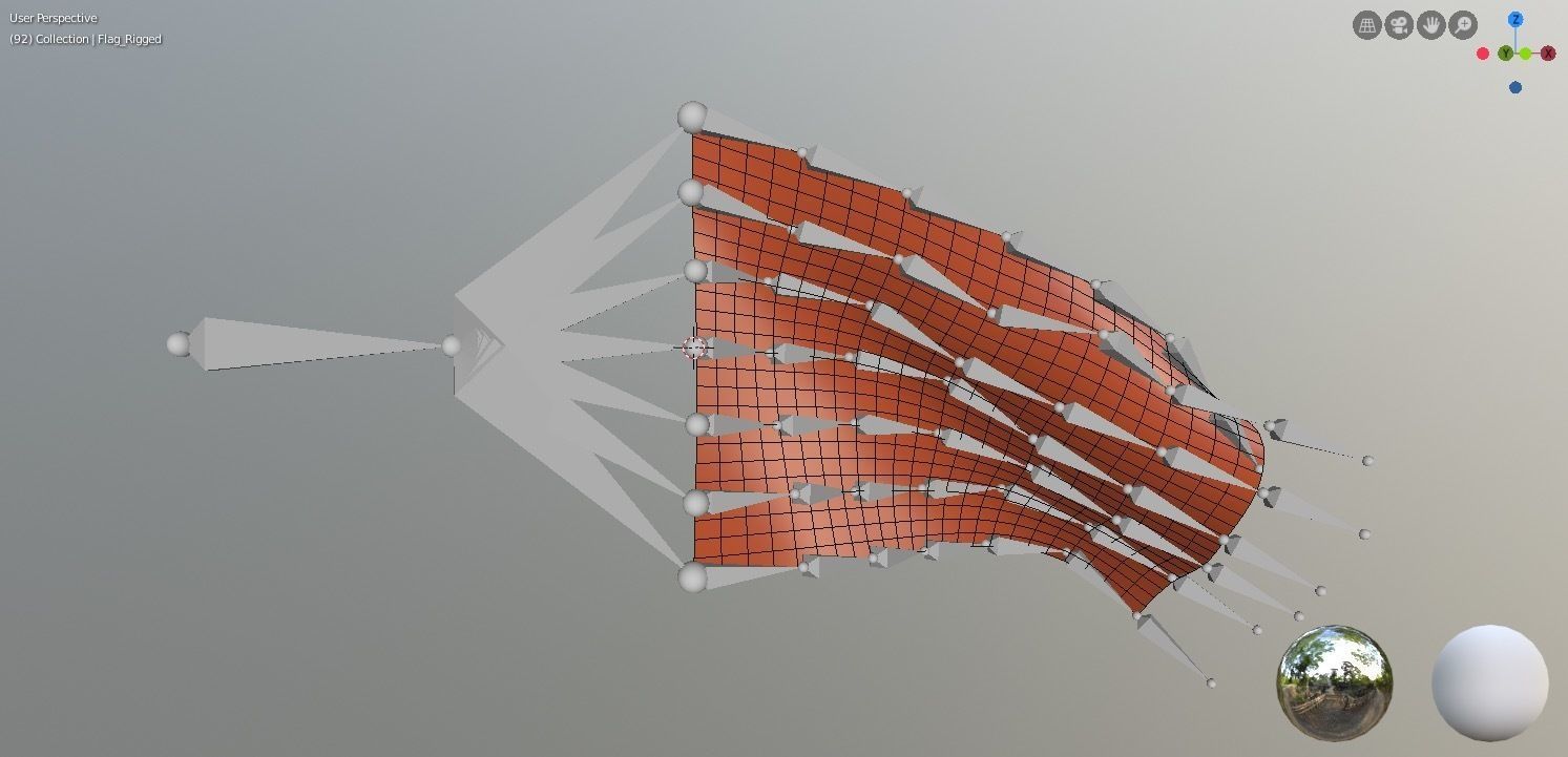 British East India Company Flag 1600-1707 Low-poly 3D model_23
