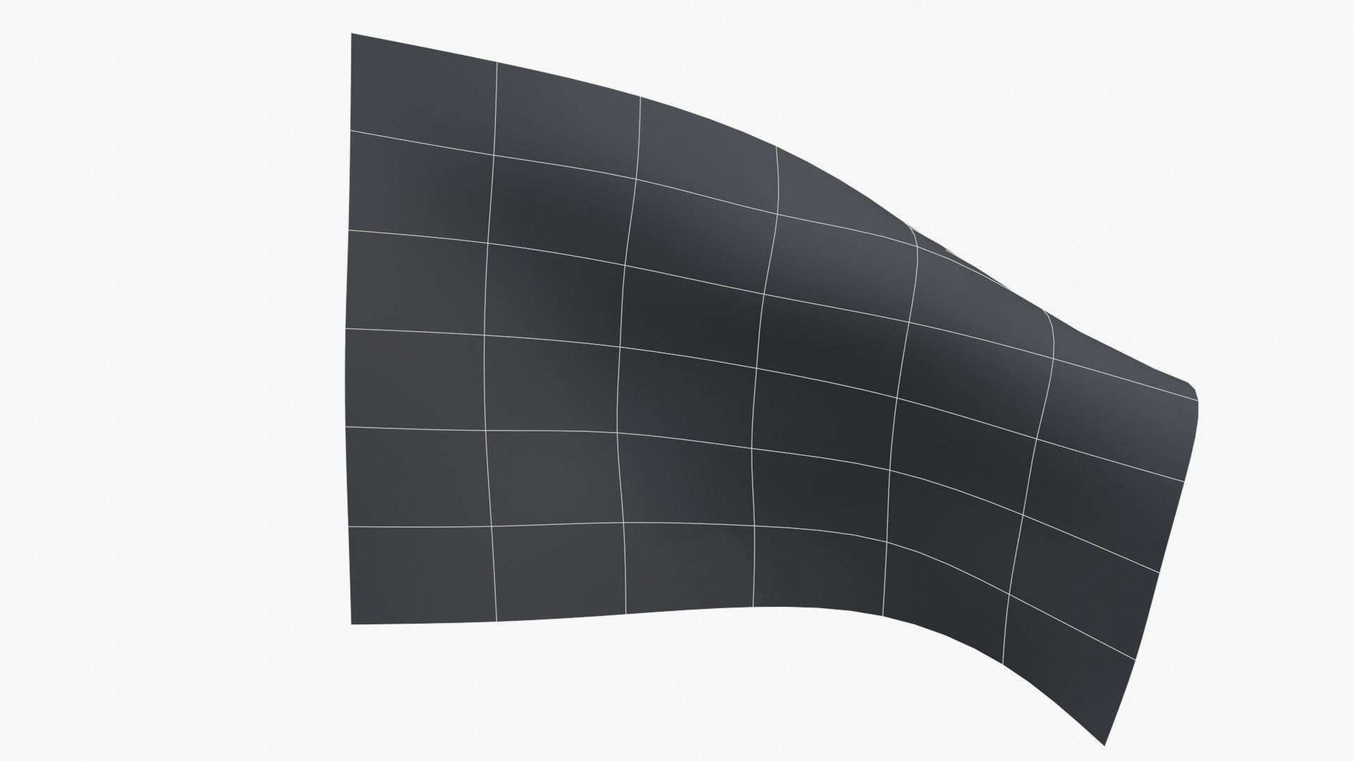 British East India Company Flag 1600-1707 Low-poly 3D model_14