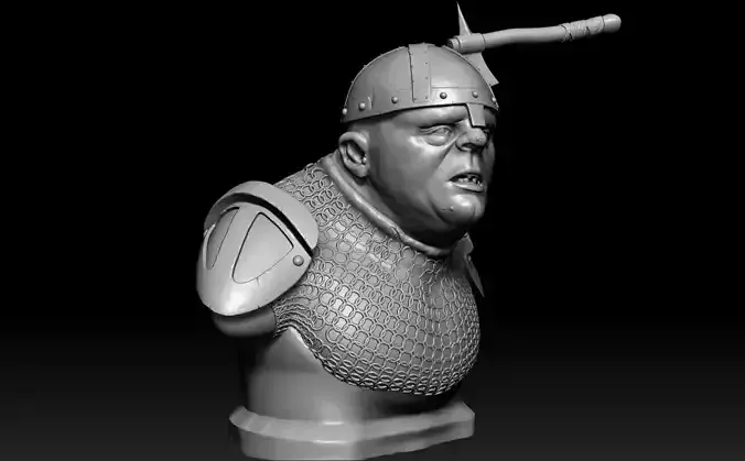 Fat Ogre Knight 3D print model