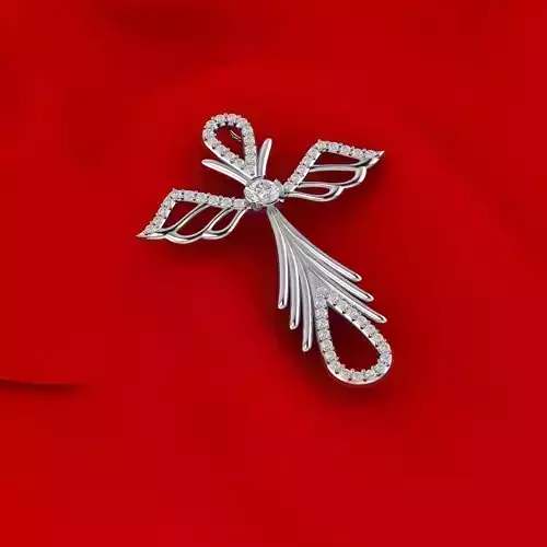 Cross with angels wings 2