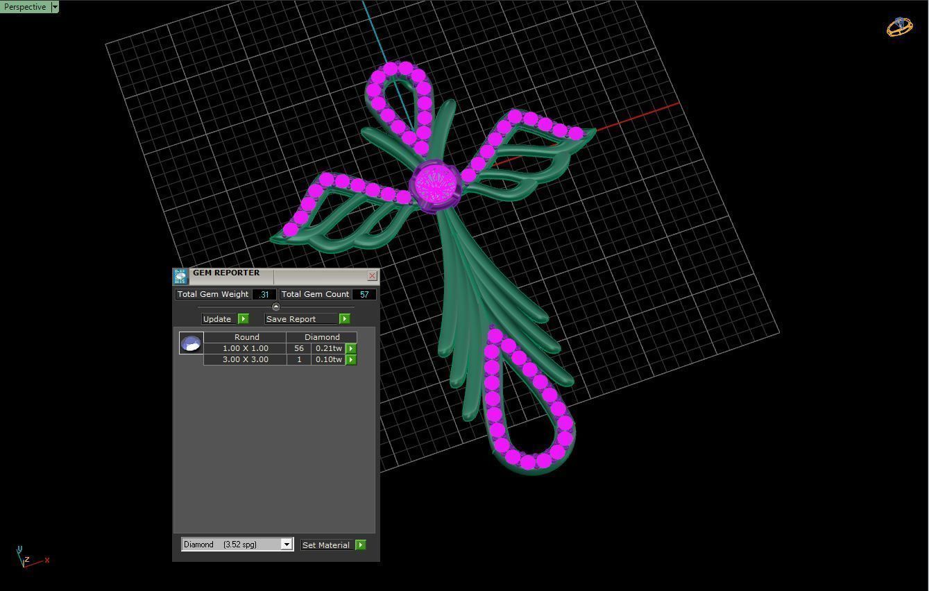 Cross with angels wings 2 3D print model_4