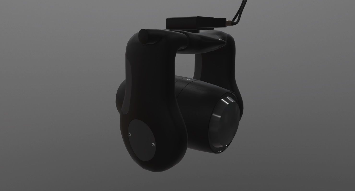 Trakkabeam A800 Searchlight Low-poly 3D model_4