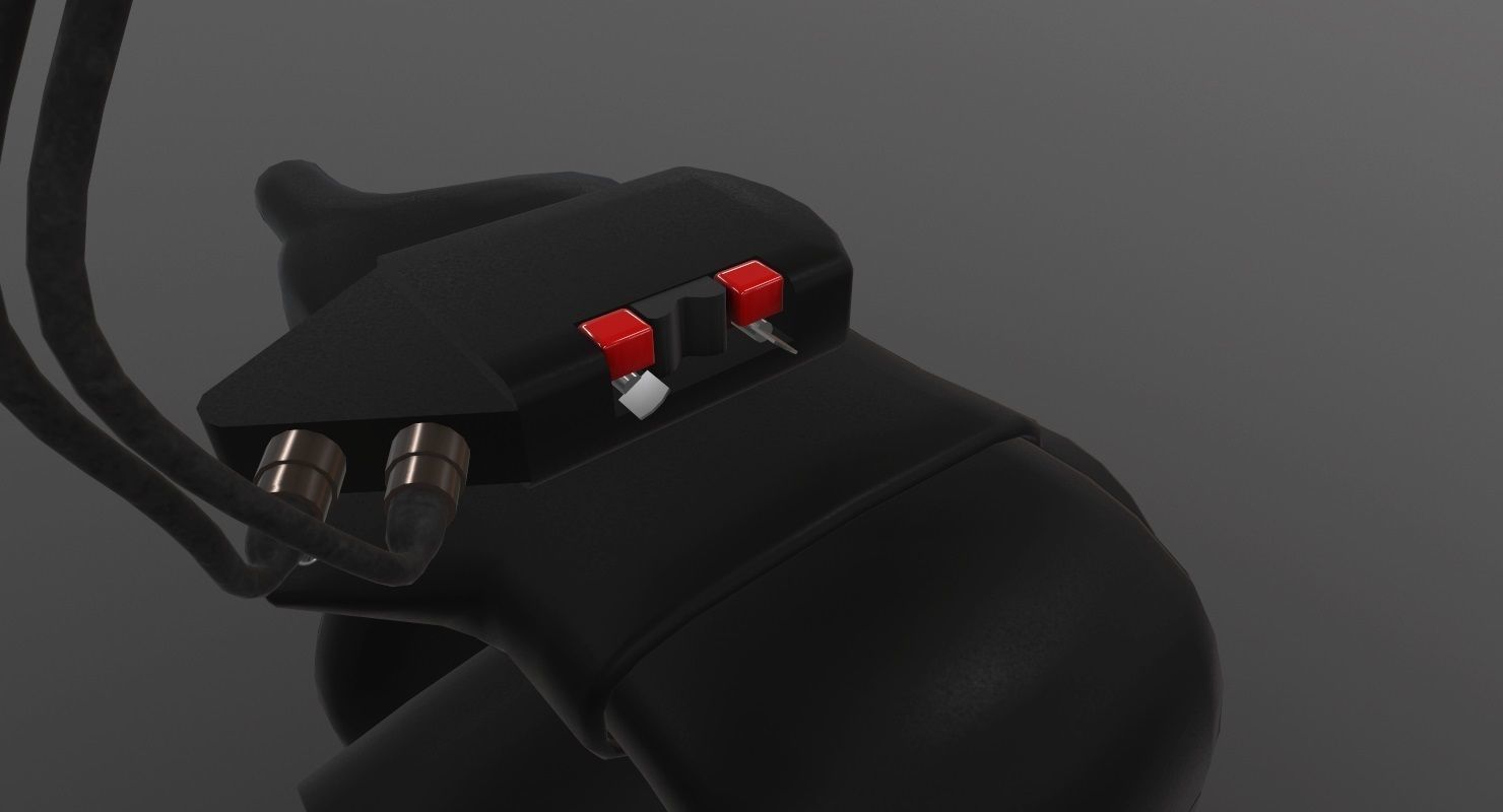 Trakkabeam A800 Searchlight Low-poly 3D model_5