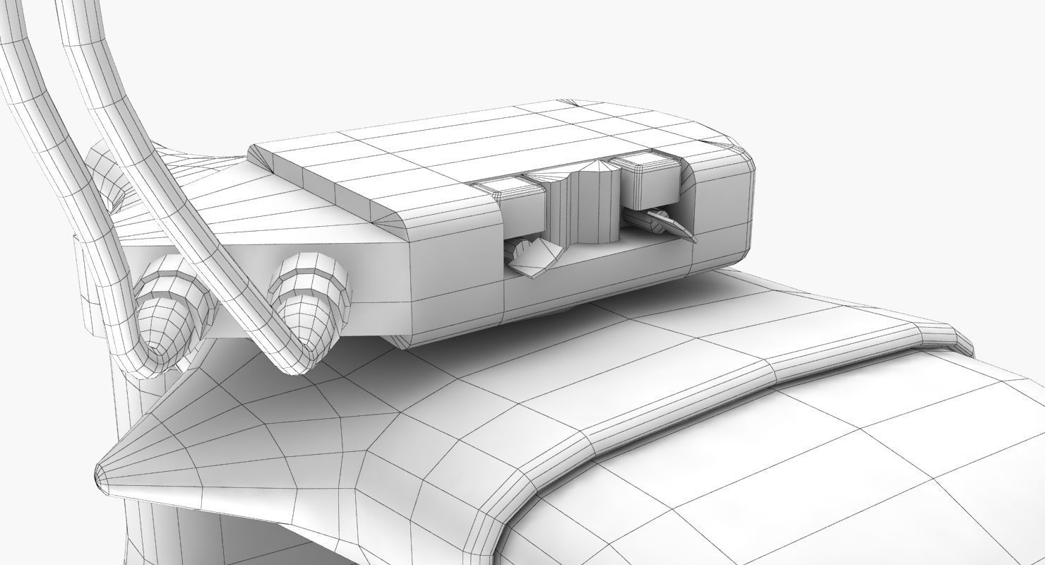 Trakkabeam A800 Searchlight Low-poly 3D model_13