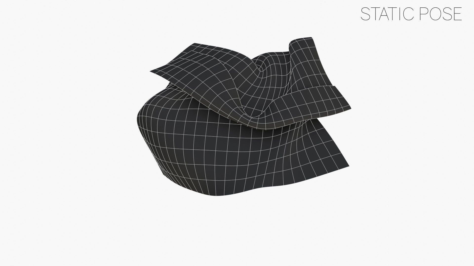 British East India Company Flag 1707-1801 Low-poly 3D model_20