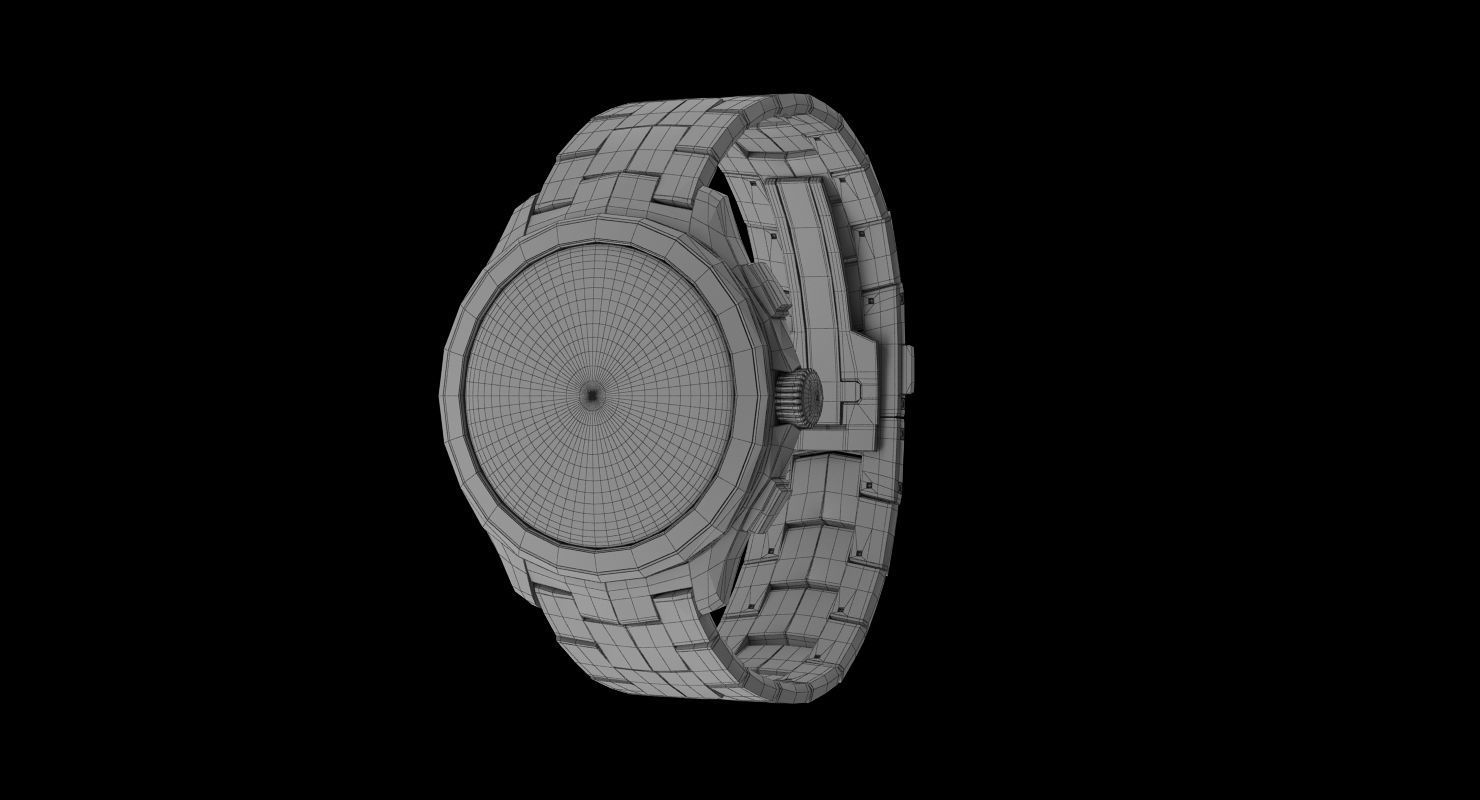 Tag Heuer Link Calibre 16 Watch 3D model_13