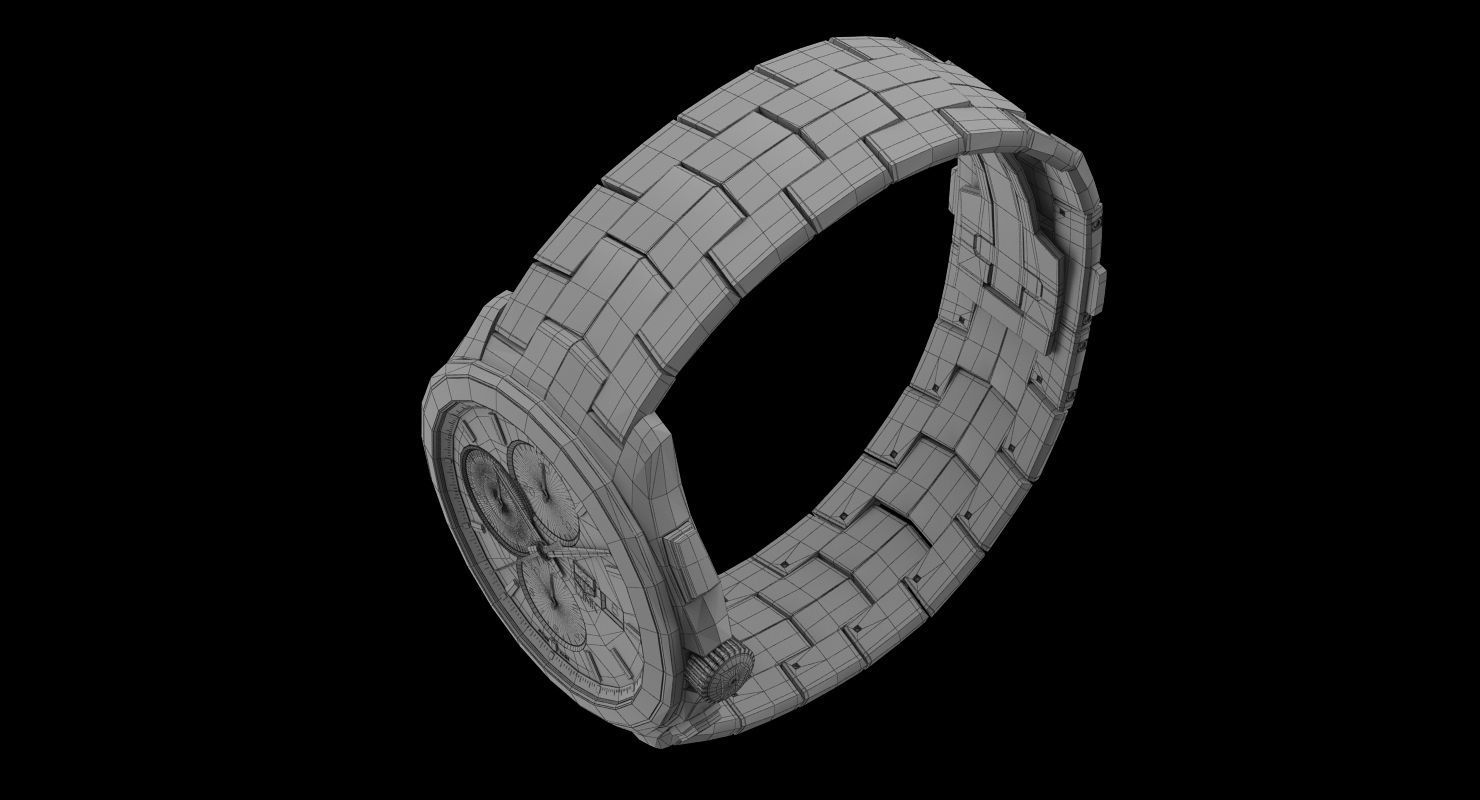 Tag Heuer Link Calibre 16 Watch 3D model_18