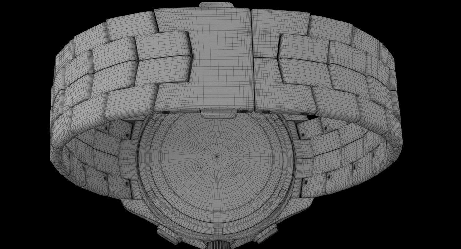 Tag Heuer Link Calibre 16 Watch 3D model_17