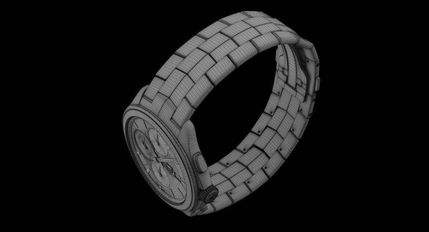 Tag Heuer Link Calibre 16 Watch 3D model_19