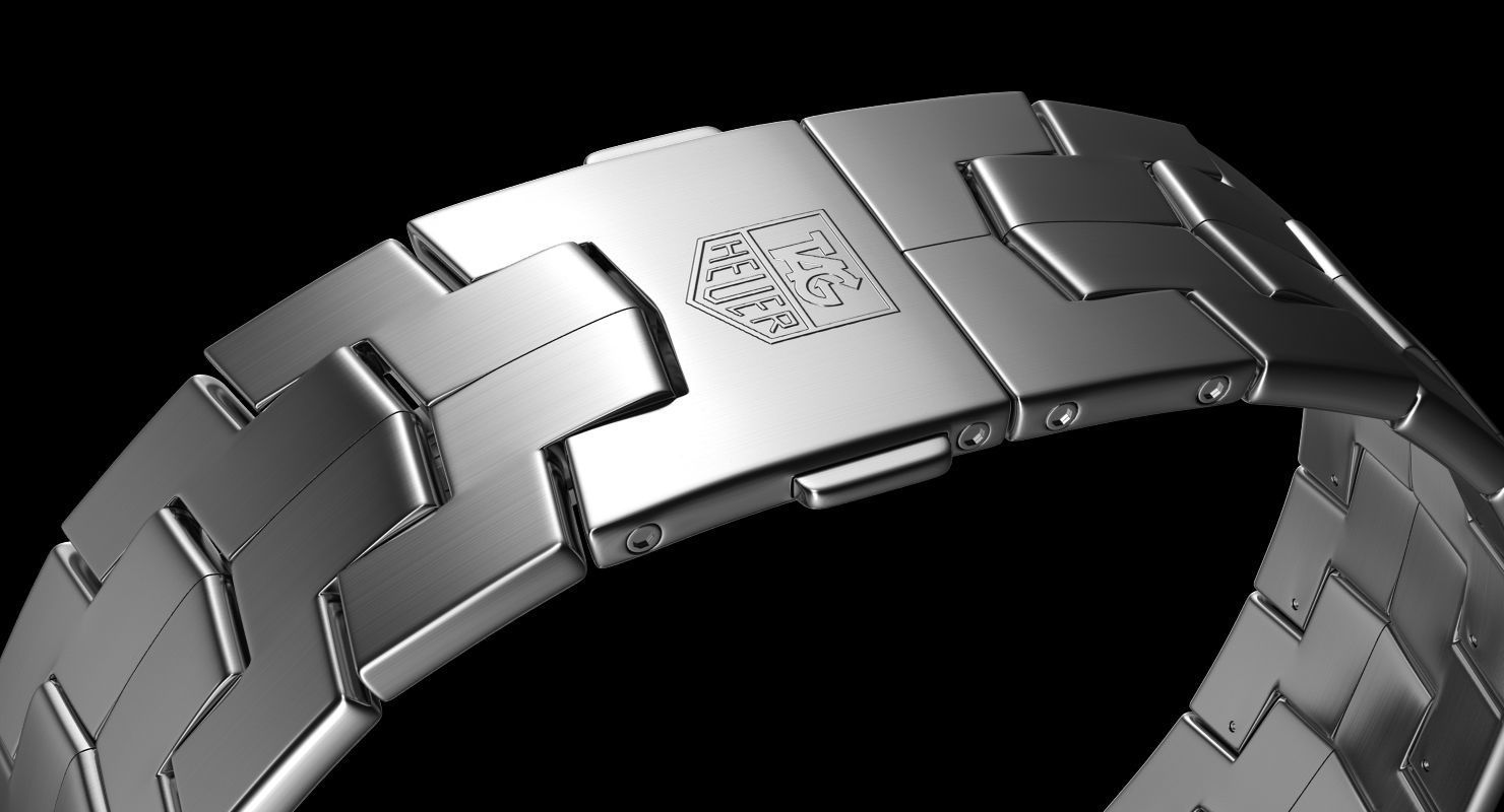 Tag Heuer Link Calibre 16 Watch 3D model_12