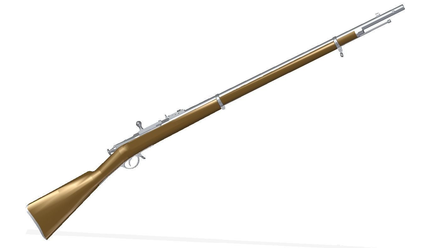Berdan rifle No2 3D model_7