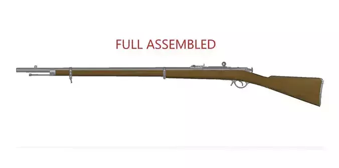 Berdan rifle No2 3D model