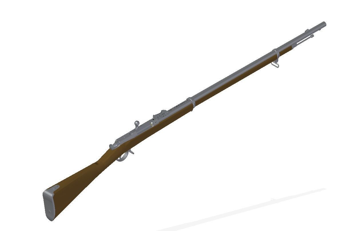 Berdan rifle No2 3D model_6