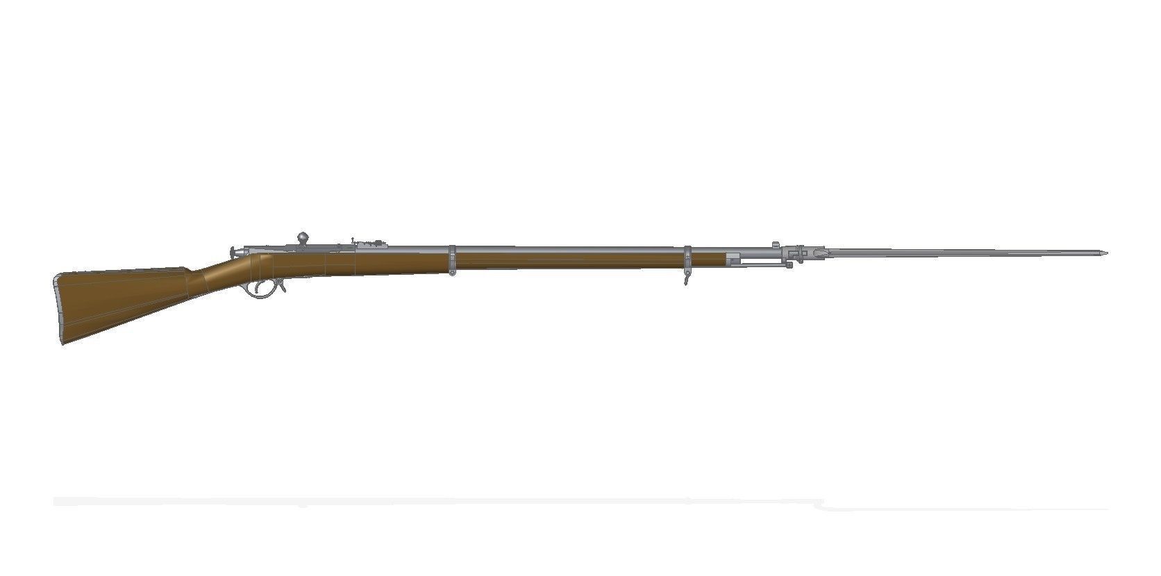 Berdan rifle No2 3D model_5