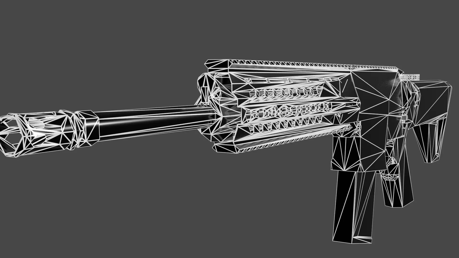 Milli Piyade Tufegi MPT76 Low Poly - Free Model Free low-poly 3D model