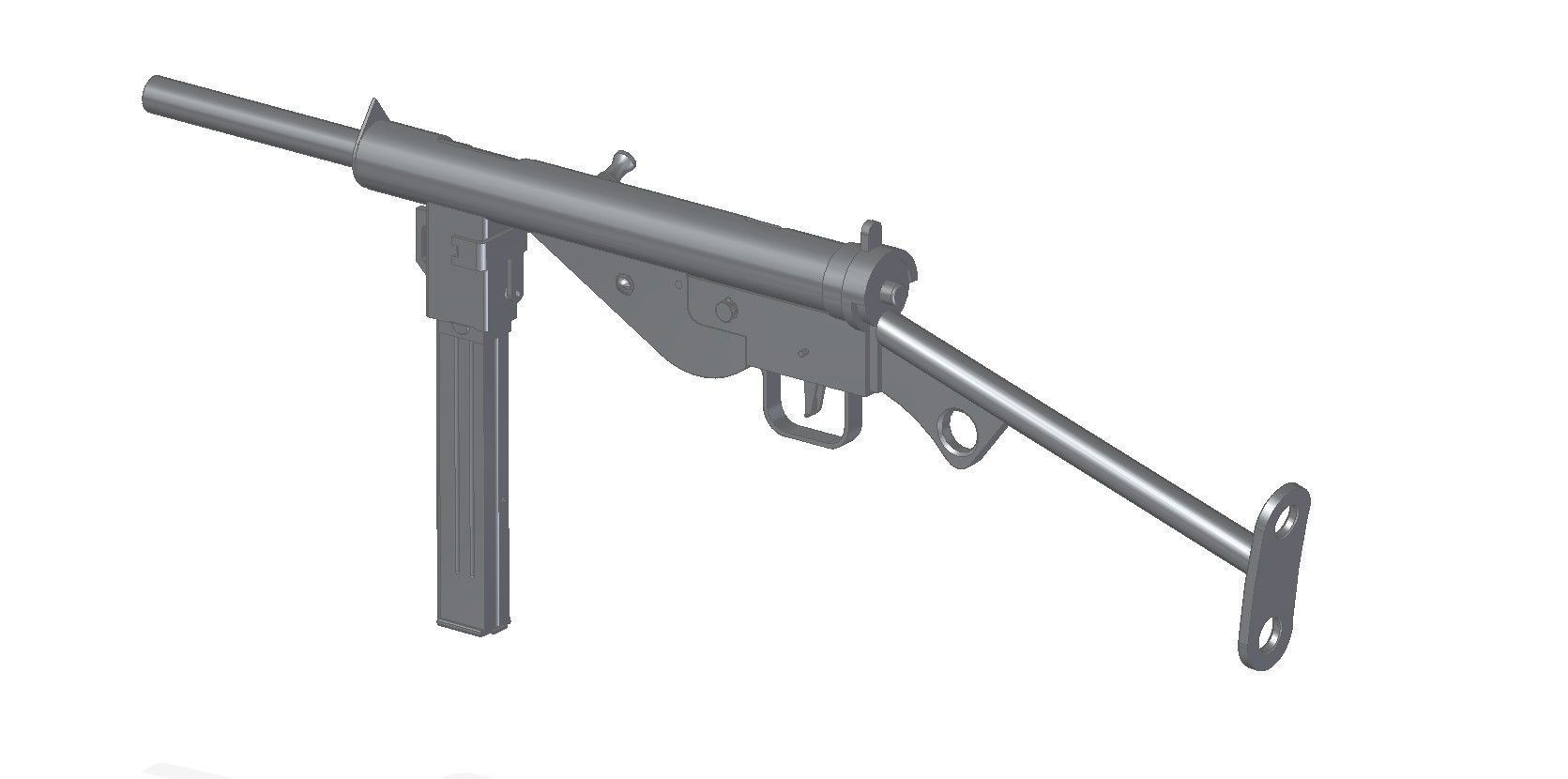 MP-3008 machine gun 3D model_6