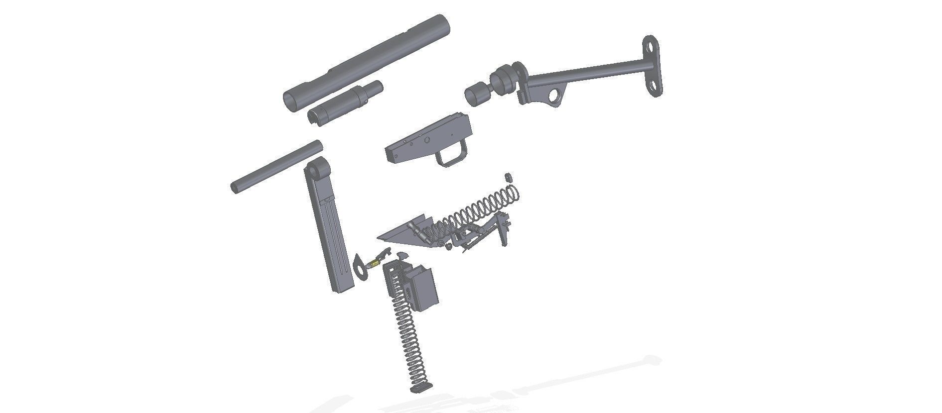 MP-3008 machine gun 3D model_1