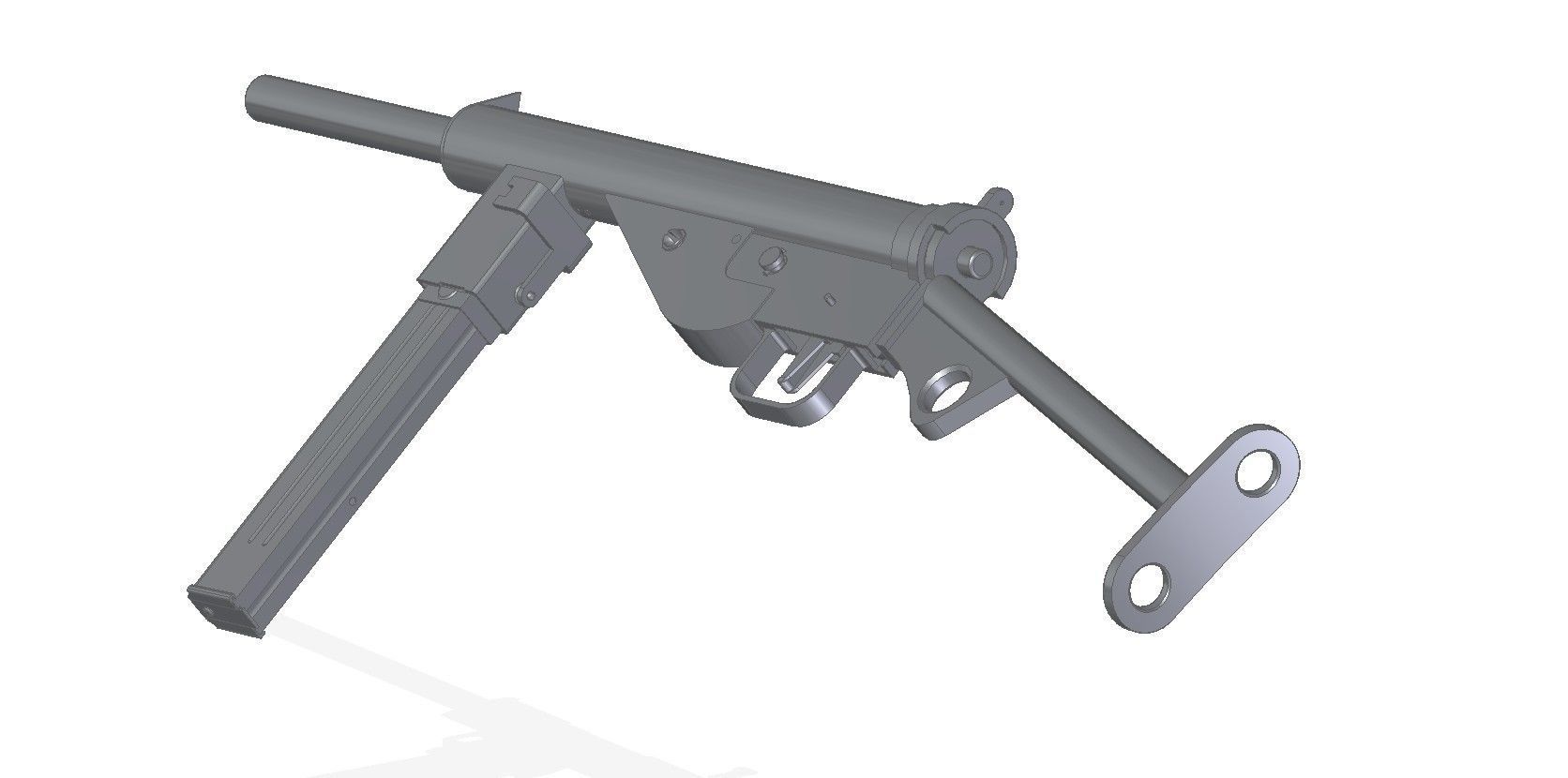 MP-3008 machine gun 3D model_9
