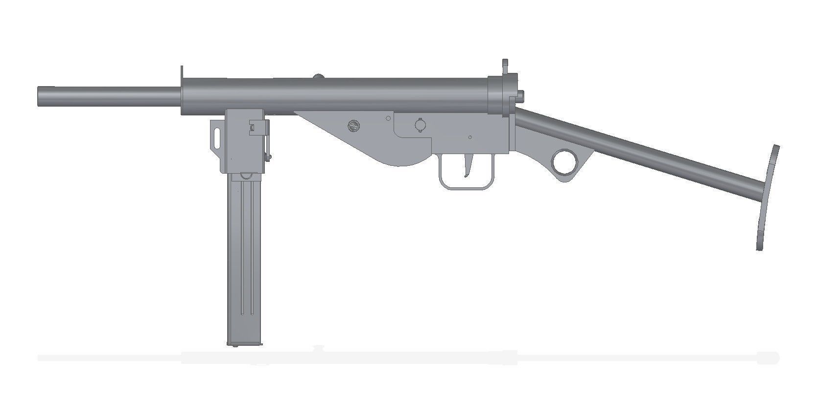 MP-3008 machine gun 3D model_5