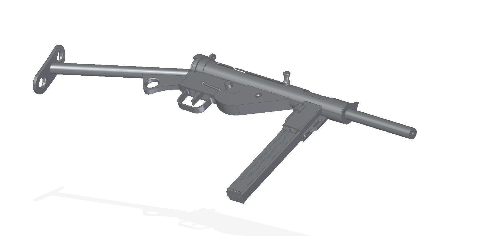 MP-3008 machine gun 3D model_8