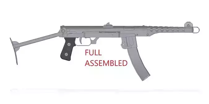 PPS-43 gun 3D model