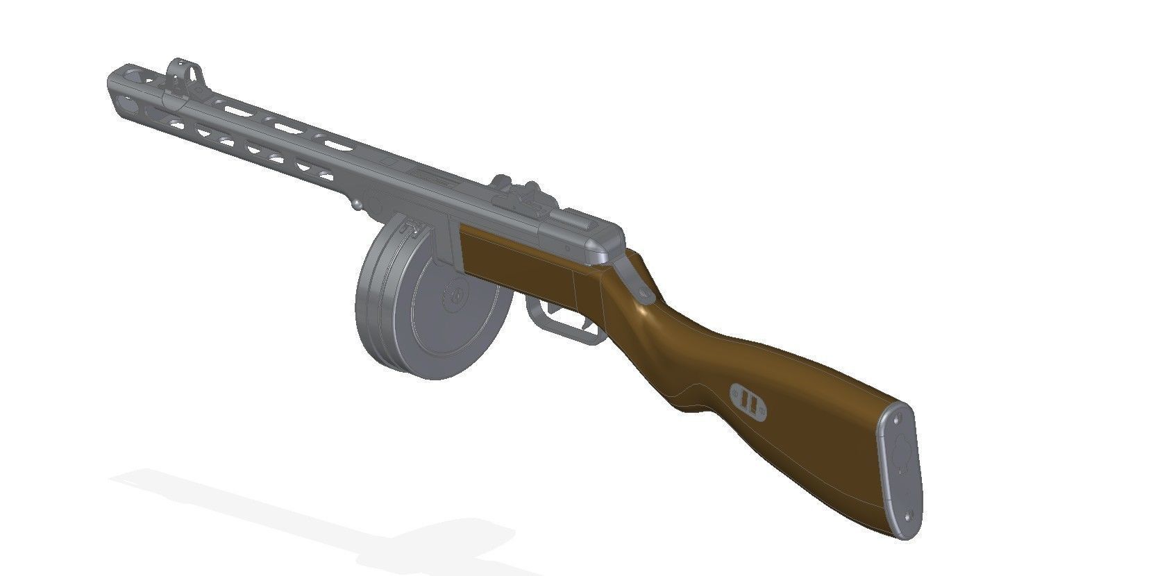 PPSh-41 rifle 3D model_7