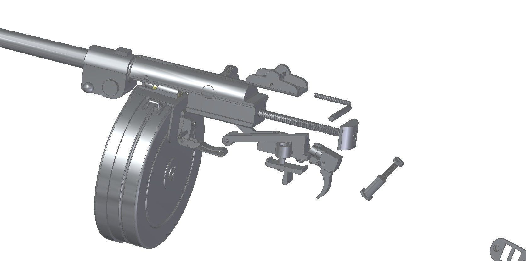 PPSh-41 rifle 3D model_4