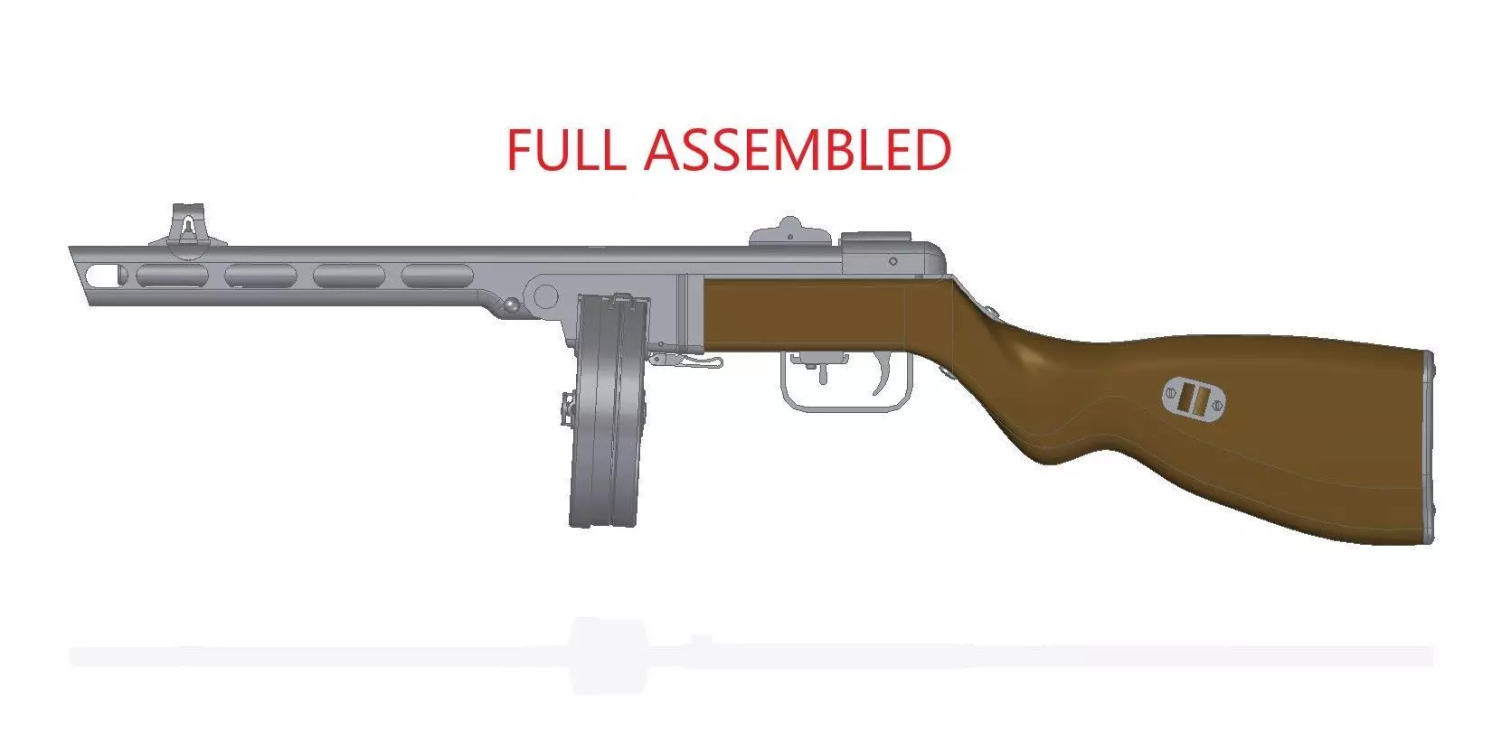 PPSh-41 rifle 3D model_0